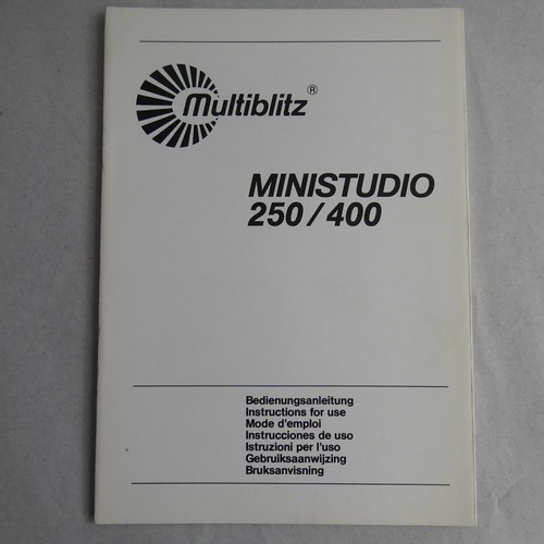 Multiblitz instruction manual - multiblitz,